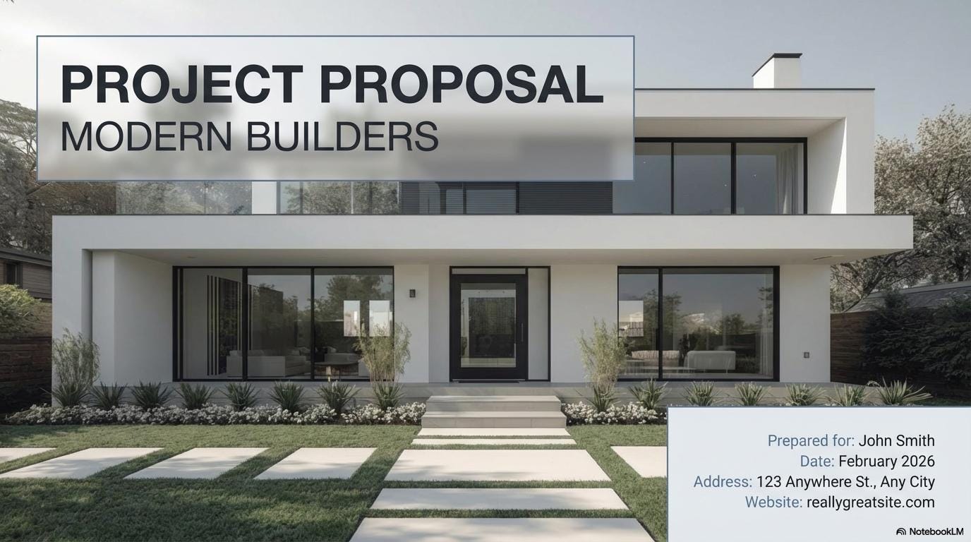 Construction Proposal Template | Professional Project Proposal Bid ...