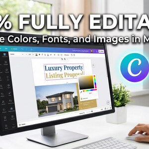 Presentation av lyxfastighetsannons | Mall för mäklarförslag (Canva och PowerPoint) bild 3