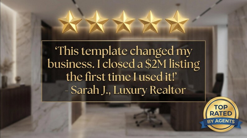 Presentation av lyxfastighetsannons | Mall för mäklarförslag (Canva och PowerPoint) bild 4