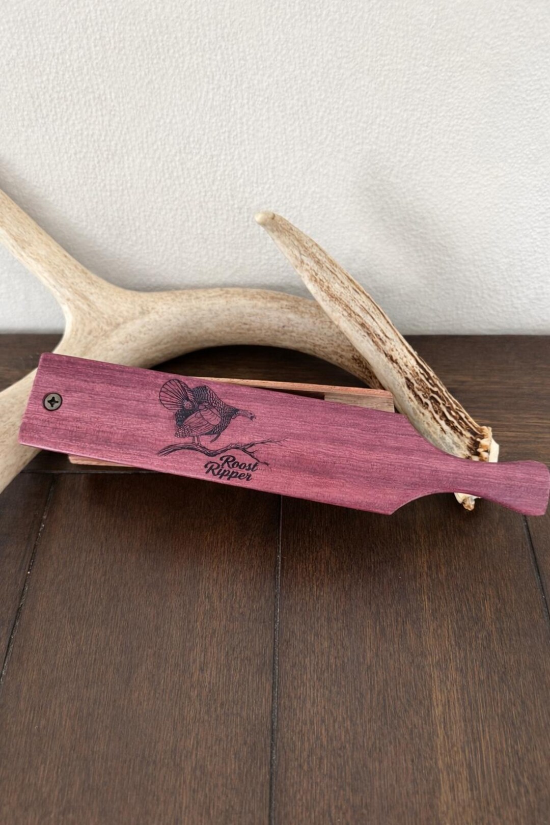 Thanksgiving Ripper Mahogany Turkey Box Call – Purple Heart Lid, Handmade - Roost Ripper ...