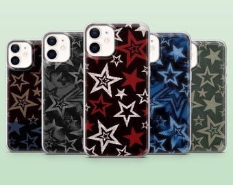 Y2k Stars Phone case Star Girl Grunge Star iPhone 17Pro, 16, 15, 14, 13, 12, Samsung S25, S24, S23Fe, S22, A16, A26, A56 Pixel 10, 9Pro