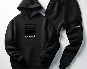 Legend 23 All-Black Sweatsuit | Hoodie & Joggers Streetwear Set