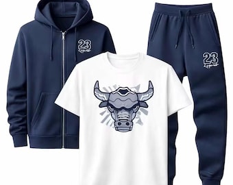 23 Legend Men’s 3 Piece Outfit, Hoodie - Shirt & Joggers—Jordan 13 Match