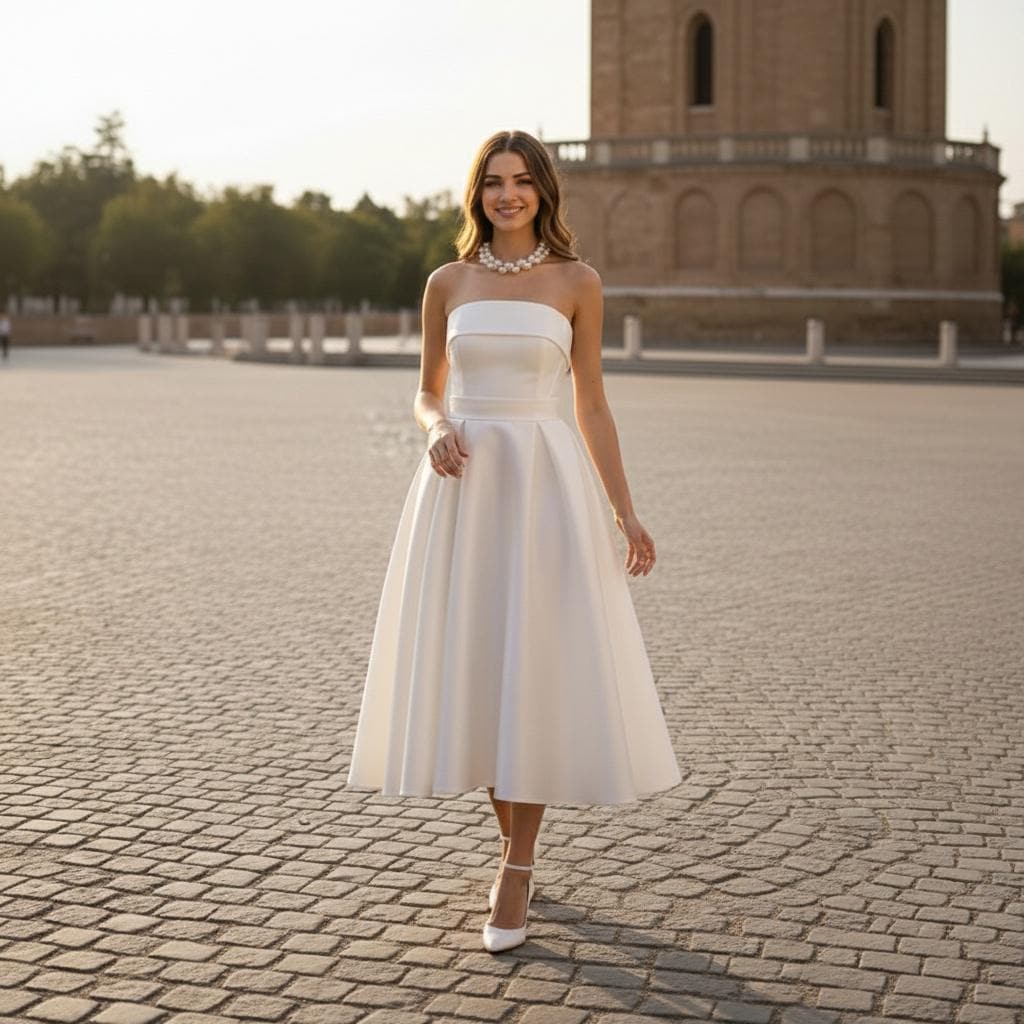 knee length dresses for ladies The Adele Dress