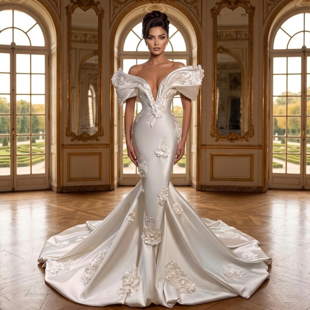 Ivory Mermaid Wedding Gown