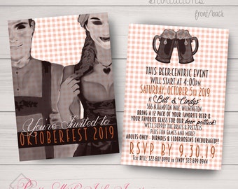 OKTOBERFEST Invitations and More to Match for Event, Party, Frat, Beer, Dirndl, Ledenhosen, Belgian Octoberfest