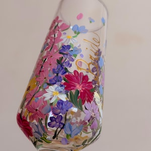 Copas de champán personalizadas pintadas a mano