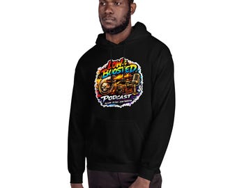 Low And Boosted Color Büste Hoodie (Schwarz)