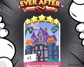 Beast's Mansion - Set 22 - Monopoly Go-stickers