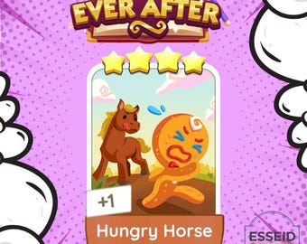 Hungry Horse - set 17 - Monopoly Go-stickers