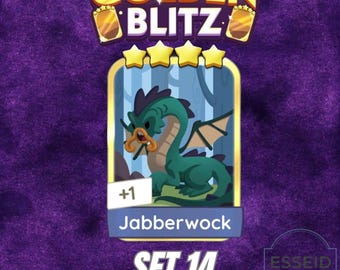 Jabberwock - Monopoly Go Golden Blitz - 4-sterren gouden kaart - set 14