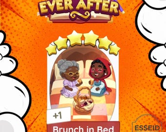 Brunch op bed - set 19 - Monopoly Go-stickers