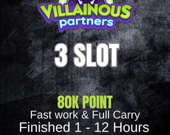 MONOPOLY GO Partners Villainous (3x SLOT) - Full Carry Service 80k Points