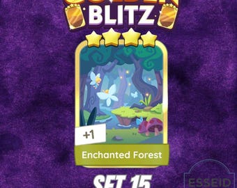 Enchanted Forest - Monopoly Go Golden Blitz - 4-sterren gouden kaart - set 15