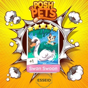 Swan Swoon - Monopoly Go Stickers