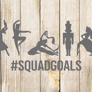 Os objetivos do Nutcracker Squad são dançarinos masculinos incluídos svg png