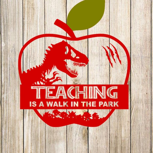 Teaching is a walk in the park svg png