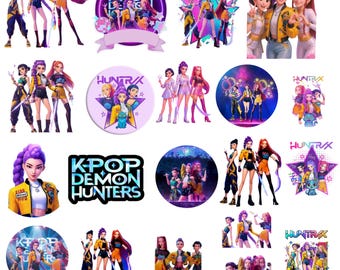 Kpop Demon Hunters, png design, Kpop Idol Group Shirt,Saja Girls Bands,Digital Download