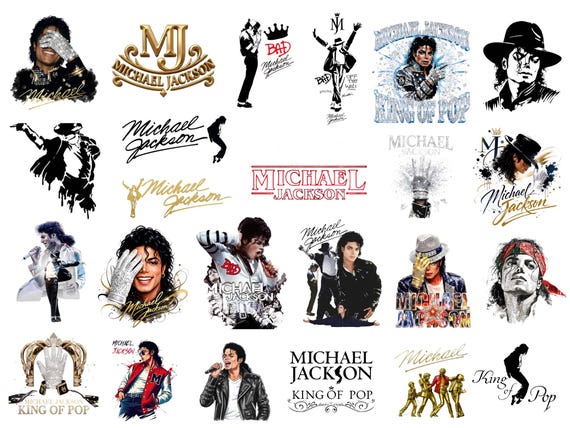 Michael Jackson PNG, King Of Pop Fan Design, Retro Music Graphic, MJ Shirt Design, 80s Music Legend, Sublimation Print, Digital Download