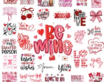 Paquete SVG de San Valentín, diseño de San Valentín para camisa, corazón de moda, sublimación Cricut, png