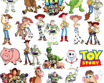 Imágenes prediseñadas SVG de Toy Story: Buzz Lightyear, Woody, Jessie (descarga digital)