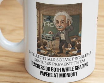 Albert Einstein Sarcastic Physics Teacher Mug, Personalized Science Gift