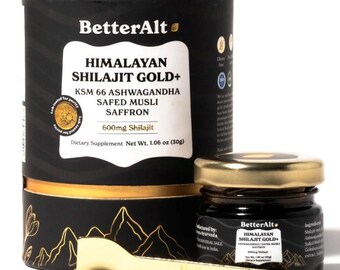 Besser Alt Reines Himalaya Shilajit Harz | Authentisches Mineral-reiches Harz | Laborgetestet