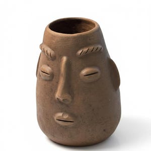 Handmade Oaxacan Pottery - Face Pot/Vase