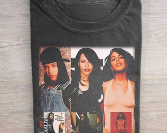 Vintage The Princess Of R&B Aaliyah Album Graphic T-Shirt, Aaliyah Tribute Shirt, 90s HipHop Queen