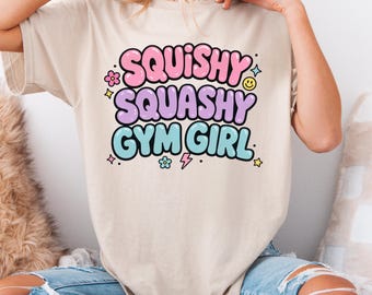 gym girl shirt, Muscle Mommy Shirt, Plus Size Cotton Top, Exercise Tshirt, Strong Woman gift, Funny Gym Shirt, Cute Body Positive Tee