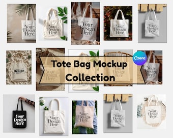 Mockup av naturlig tygväska med modell – stiliserat stockfoto, högupplöst digital JPEG, SKU B0011