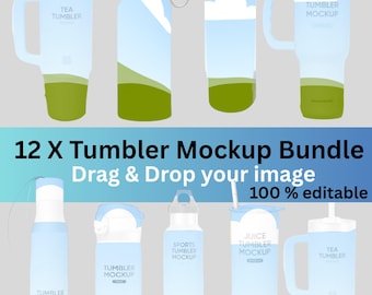 20 oz smal tumbler mockup PSD, realistisk sublimeringsmall, boho minimalistisk mockup-paket för nedladdning