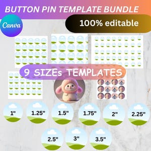 3 Inch Circle Template for Canva - Drag & Drop Frames, Printable Sticker and  Label Layout, Editable Digital Download