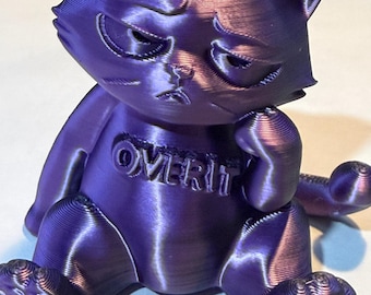 Juguete de escritorio con forma de gato: juguete antiestrés, regalo de oficina para el agotamiento, decoración divertida para el escritorio