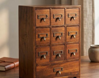 Wooden Drawer Organizer 10 Drawers Fully Assembled for Home Office
