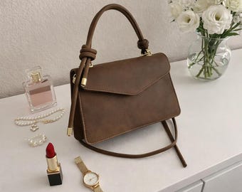 Women’s Mini Handbag, Summer Crossbody Bag, Small Square Flap Purse, Fashion Designer Luxury Shoulder Bag, High-End Versatile Bag