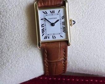 Vintage Cartier Louis Tank 6711 | 18K Yellow Gold | Rare Paris Dial | Cartier Serviced