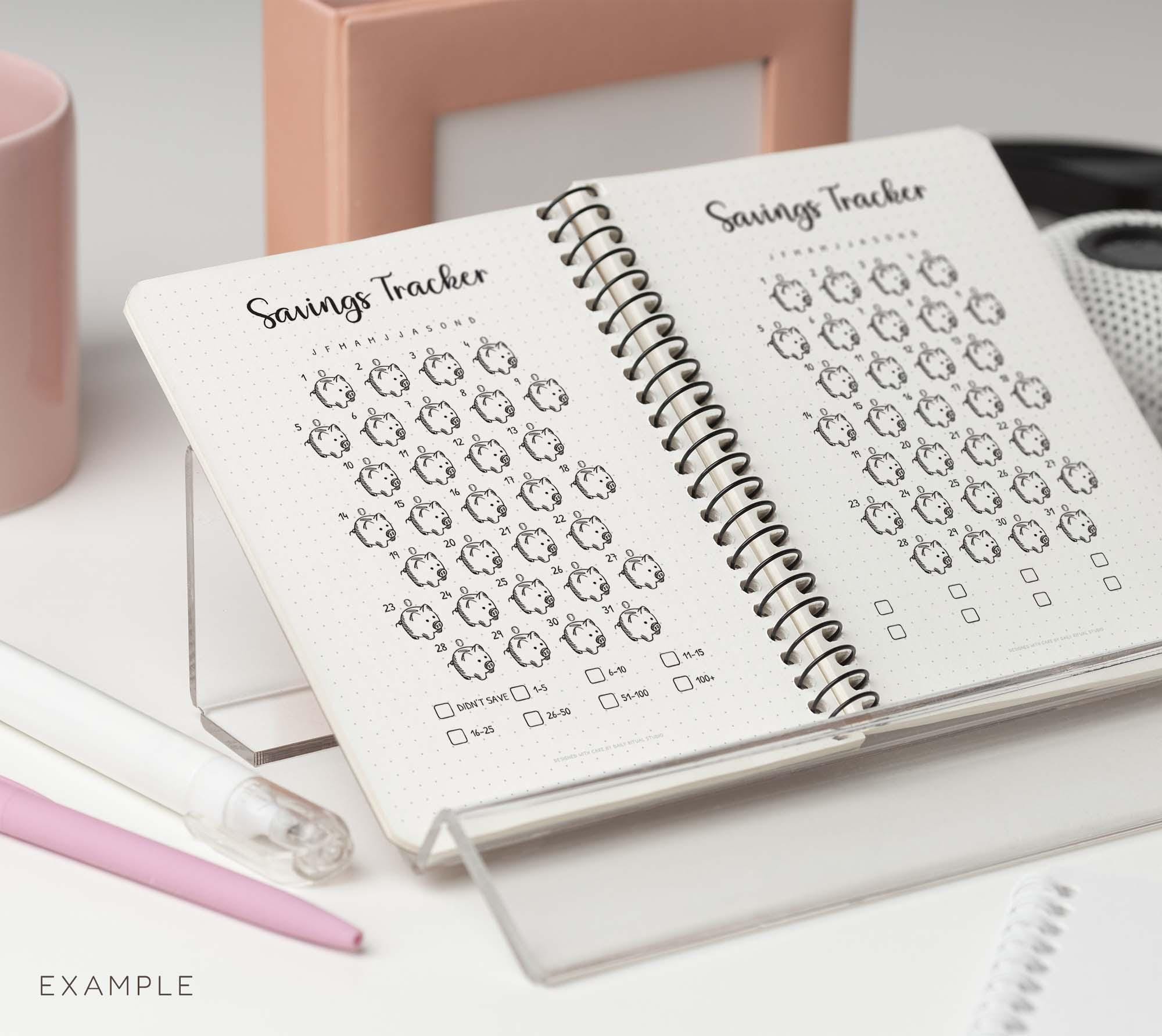 Piggy Bank Savings Tracker Printable | Monthly Money Planner (digital ...
