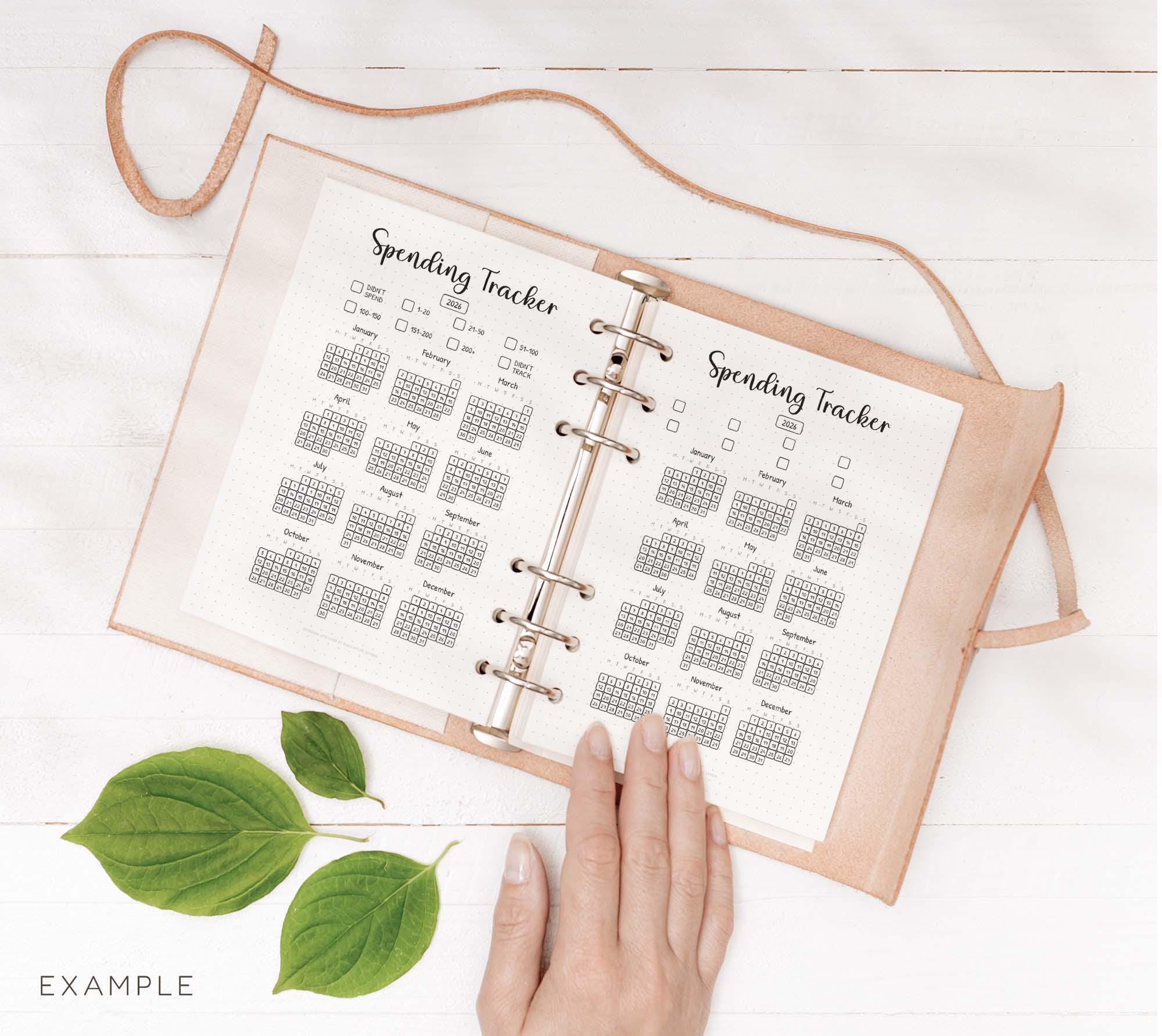 Spending Visual Tracker 2026 Yearly Spending Tracker Printable – Visual Budget & No-spend ...