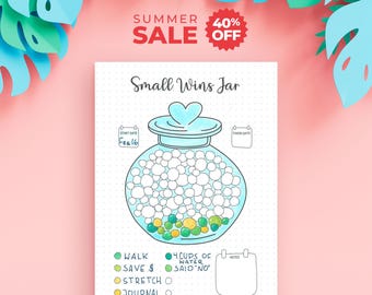 Small Wins Jar Printable – Tiny Wins Tracker