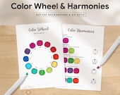 Color Wheel Printable — Colour Theory Reference Pages and Color Harmonies