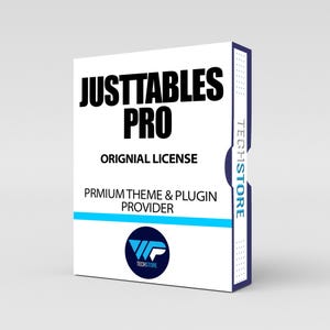 Just Tables Pro Plugin | Advanced WordPress Table Builder | Original Lifetime License | Multi-Site Use