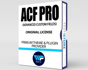 ACF Pro Original Lizenz | Fortgeschrittene benutzerdefinierte Felder | Lebenslange Nutzung