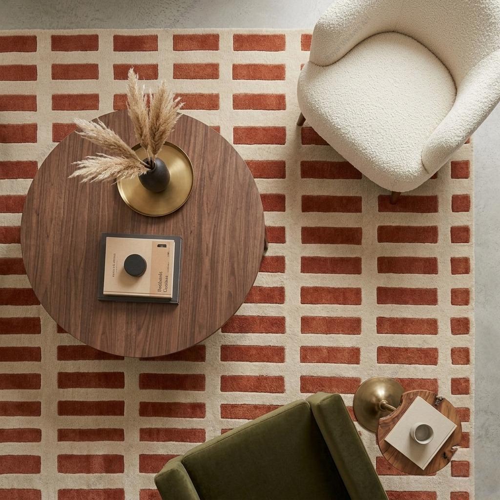 Mid century rug - Etsy 日本