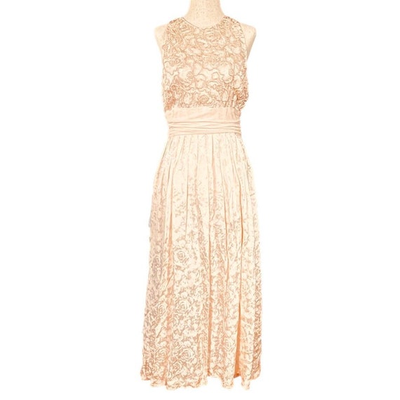 Pink Marie St. Claire Beaded Silk Vintage Evening… - image 1
