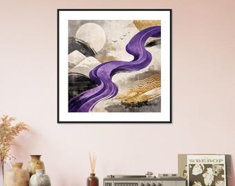 Abstract Wall Art - KYOMURASAKI