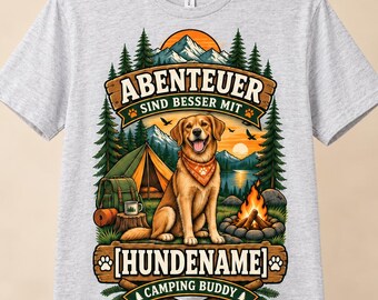 Camisetas de camping, camisetas personalizadas para perros, camisetas de camping, ideas para regalos, camping con perros, regalos para campistas, camisetas de senderismo, aventuras al aire libre