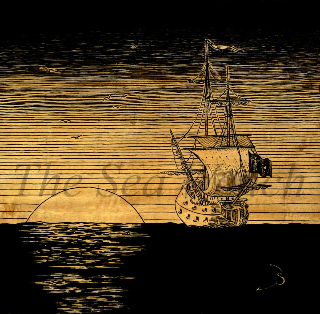 The Queen Anne's Revenge Art Print 12 X 12 - Etsy