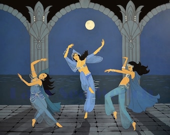 The Blue Oyster Cult  gypsy full moon dancers art print