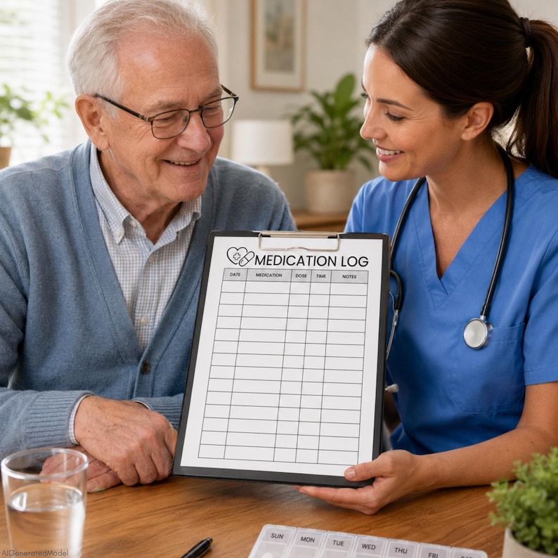 Daily Medication Tracker, Medication Log, Printable Medicine Log for ...